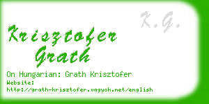krisztofer grath business card